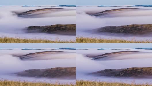 武功山云海风光高清在线视频素材下载