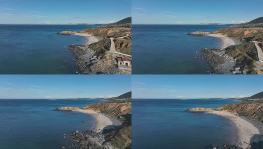 航拍福建平潭岛海岸沙滩高清在线视频素材下载