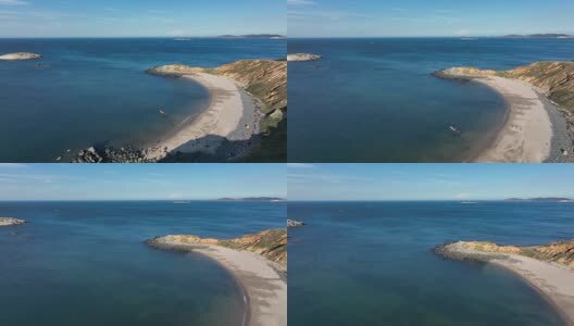 航拍福建平潭岛海岸沙滩高清在线视频素材下载