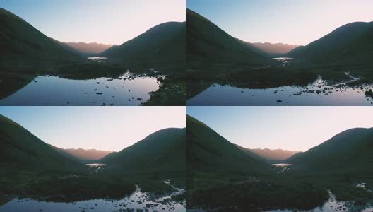 四川松潘羊拱海航拍高清在线视频素材下载