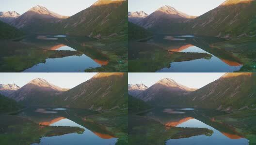 四川松潘羊拱海航拍高清在线视频素材下载