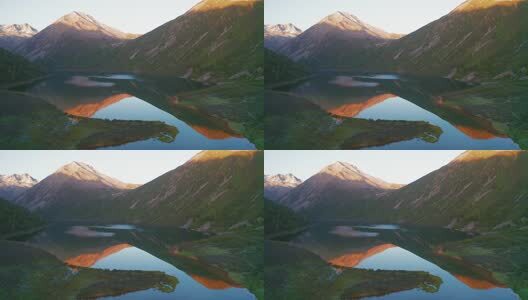 四川松潘羊拱海航拍高清在线视频素材下载