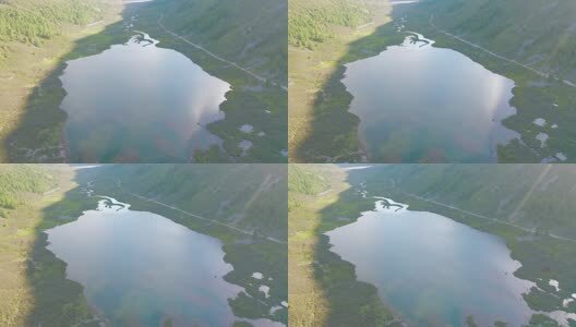 四川松潘羊拱海航拍高清在线视频素材下载