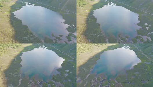 四川松潘羊拱海航拍高清在线视频素材下载