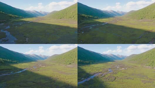 四川松潘羊拱海航拍高清在线视频素材下载