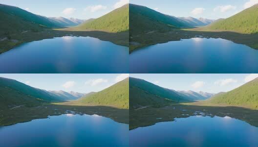 四川松潘羊拱海航拍高清在线视频素材下载