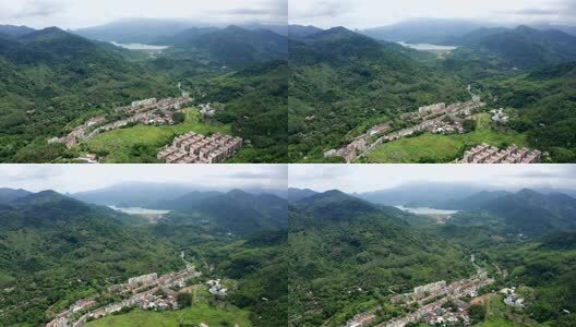 海南五指山热带雨林航拍高清在线视频素材下载