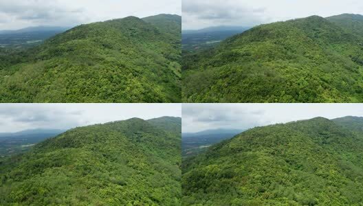 海南五指山热带雨林航拍高清在线视频素材下载