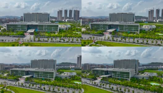 正版4K素材深圳中山大学附属第七医院航拍2高清在线视频素材下载