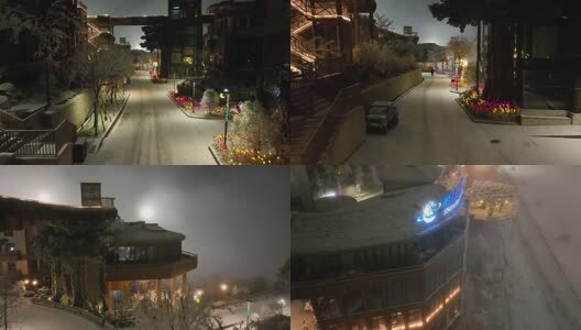 云上草原星空酒店长距离运镜高清在线视频素材下载