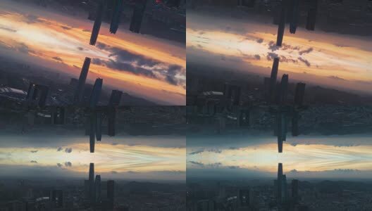 广东省东莞市城市风光延时高清在线视频素材下载