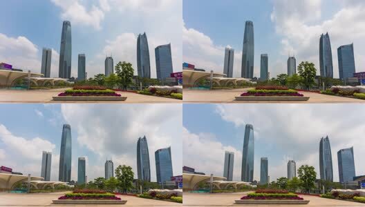 广东省东莞市城市风光延时高清在线视频素材下载