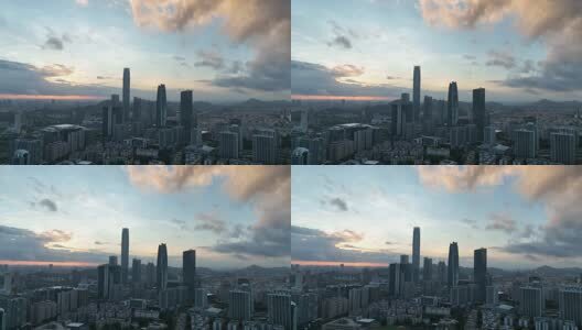 广东省东莞市城市风光航拍高清在线视频素材下载