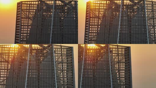 广东省东莞市城市风光航拍高清在线视频素材下载