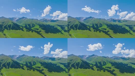 新疆那拉提大草原延时高清在线视频素材下载