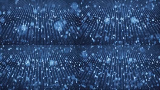 抽象粒子空间与大数据运算概念3D渲染高清在线视频素材下载
