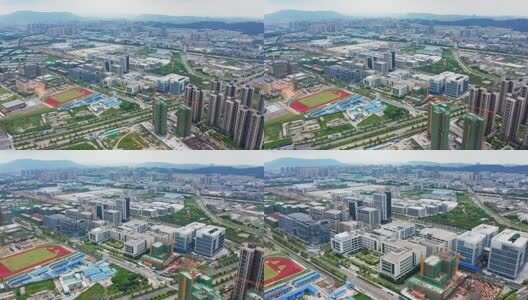 江门高新产业新城大景前进高清在线视频素材下载