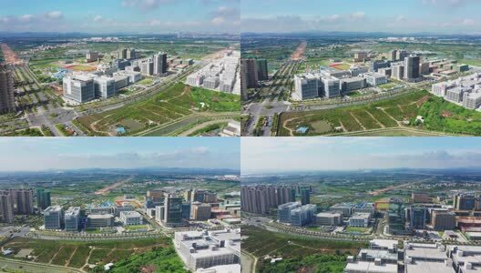 江门高新产业新城大景右环绕高清在线视频素材下载