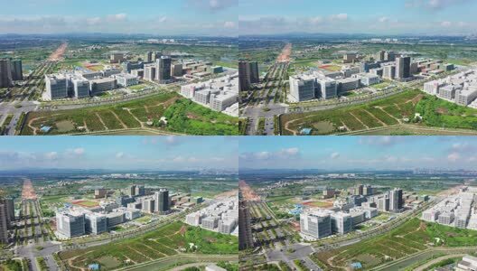 江门高新产业新城大景左环绕高清在线视频素材下载