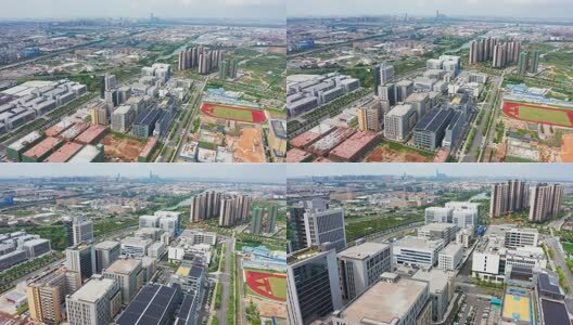 江门高新产业新城前进降落高清在线视频素材下载