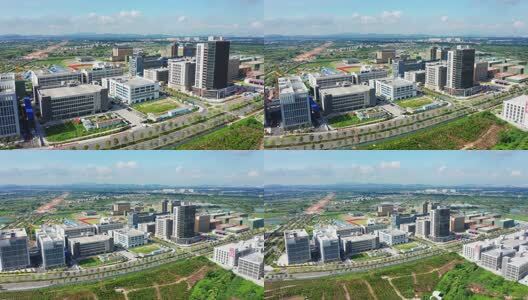 江门高新产业新城由近拉远高清在线视频素材下载