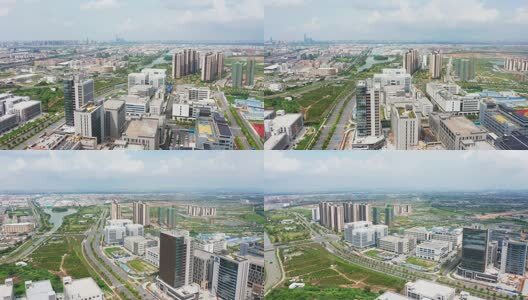 江门高新产业新城中景左环绕高清在线视频素材下载