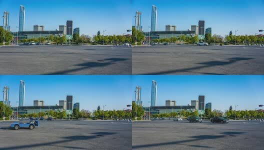 苏州城市路口车流延时高清在线视频素材下载