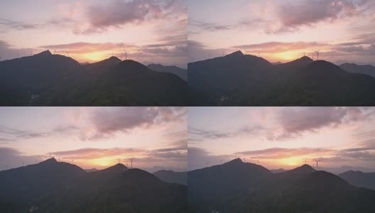 惠州观音山晚霞高清在线视频素材下载