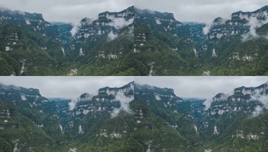 8K湖北三峡竹海4A景区高山地貌云雾延时高清在线视频素材下载