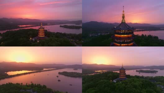 雷峰夕照高清在线视频素材下载