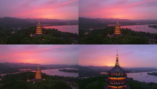 雷峰夕照高清在线视频素材下载
