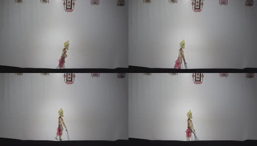 4K非遗文化皮影戏孙悟空经典台词实拍视频高清在线视频素材下载