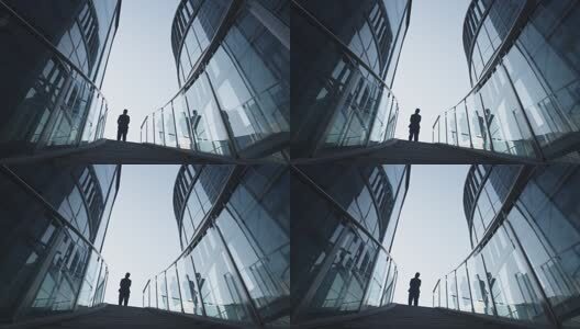 大气意境商务剪影企业形象成功人士高清在线视频素材下载