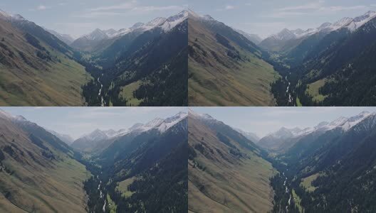 航拍新疆伊犁琼库什台风景高清在线视频素材下载