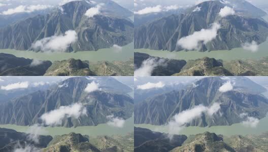 8K震撼长江三峡巫峡长江河道壮丽山河延时高清在线视频素材下载