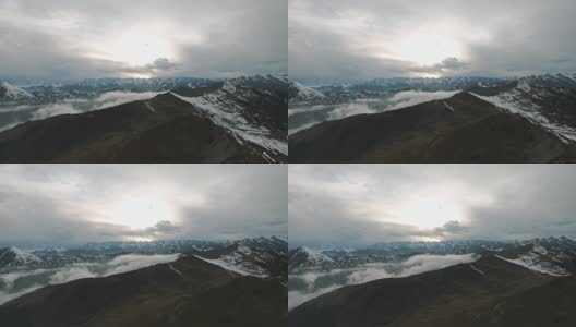 夹金山航拍高清在线视频素材下载