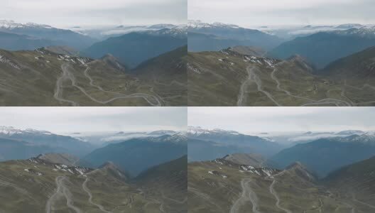 夹金山航拍高清在线视频素材下载