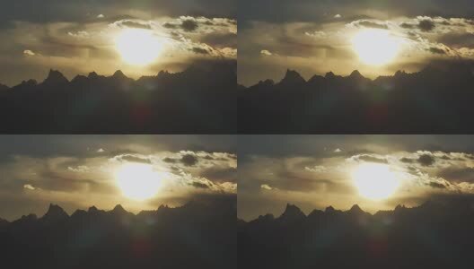 夹金山航拍高清在线视频素材下载