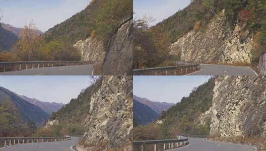 夹金山航拍高清在线视频素材下载