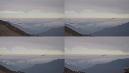 夹金山航拍高清在线视频素材下载