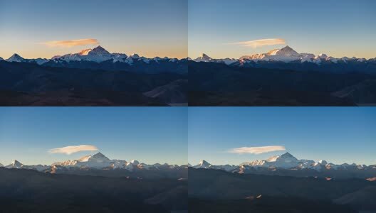 珠峰旗云航拍延时高清在线视频素材下载