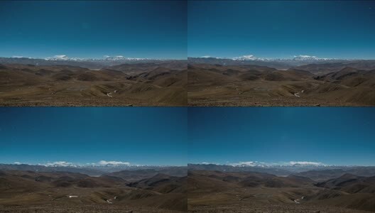 晴朗天气下珠穆朗玛峰高清在线视频素材下载