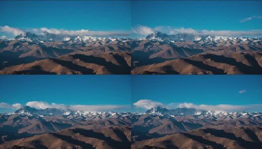 晴朗天气下珠穆朗玛峰高清在线视频素材下载