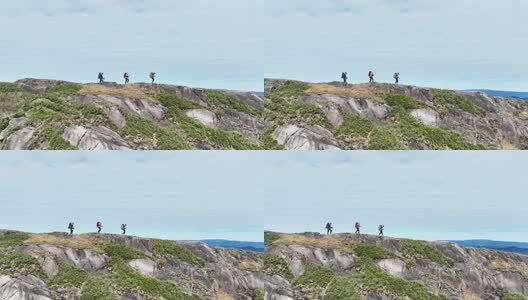 徒步登山高清在线视频素材下载