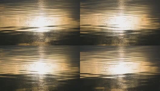 海南陵水早晨日出水面满画幅金色光影高清在线视频素材下载