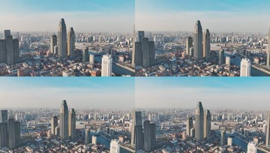 天津城市航拍高清在线视频素材下载