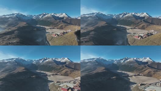 竹庆寺航拍高清在线视频素材下载