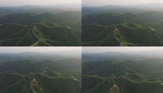 中国万里长城日出高清在线视频素材下载