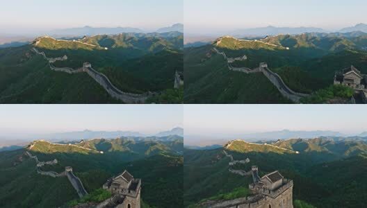 中国万里长城日出高清在线视频素材下载