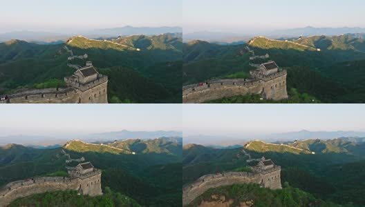 中国万里长城日出高清在线视频素材下载